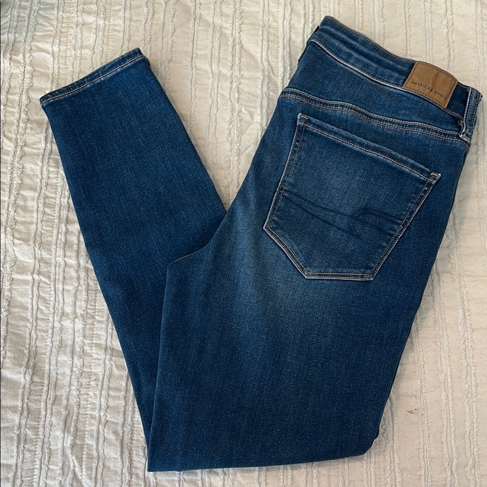 American Eagle Outfitters Dark Blue High Rise Jeggings